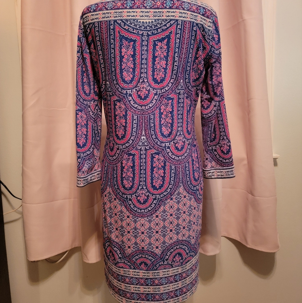 Vintage 90s BCBGMaxAzria Long Sleeved Dress - Picture 3 of 7